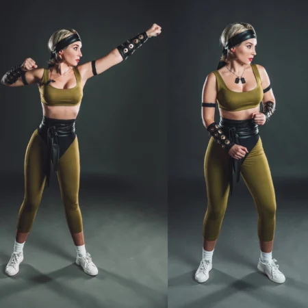 Cosplay impressionante de Sonya Blade de Mortal Kombat