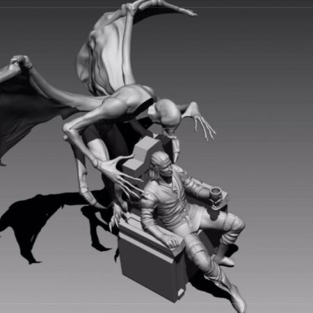 Impressionantes estatuetas de personagens de jogos criadas por fã usando impressora 3D